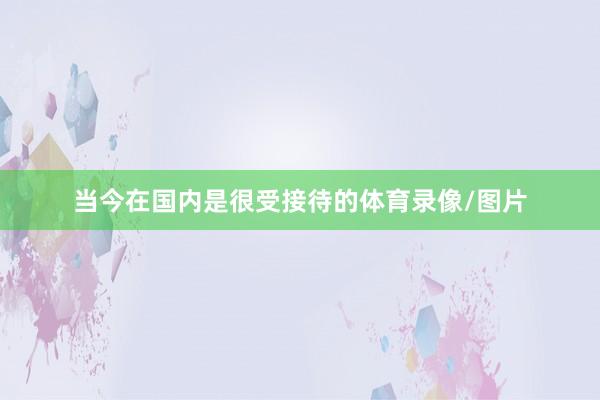 当今在国内是很受接待的体育录像/图片