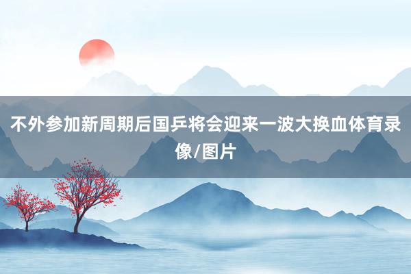 不外参加新周期后国乒将会迎来一波大换血体育录像/图片