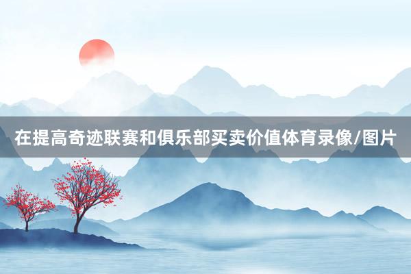 在提高奇迹联赛和俱乐部买卖价值体育录像/图片