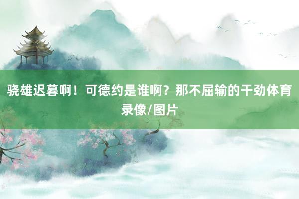 骁雄迟暮啊！可德约是谁啊？那不屈输的干劲体育录像/图片