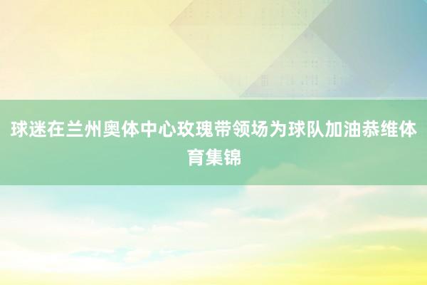 球迷在兰州奥体中心玫瑰带领场为球队加油恭维体育集锦