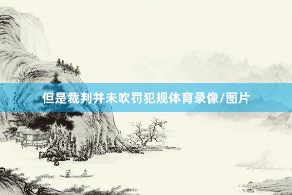但是裁判并未吹罚犯规体育录像/图片