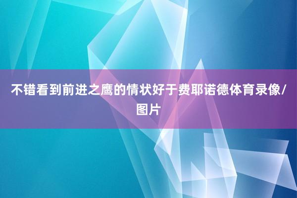 不错看到前进之鹰的情状好于费耶诺德体育录像/图片
