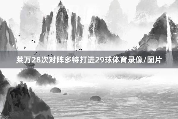 莱万28次对阵多特打进29球体育录像/图片