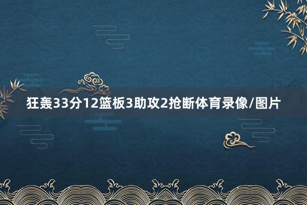 狂轰33分12篮板3助攻2抢断体育录像/图片