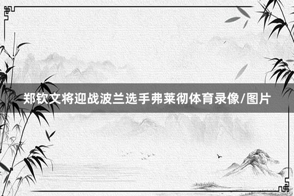 郑钦文将迎战波兰选手弗莱彻体育录像/图片