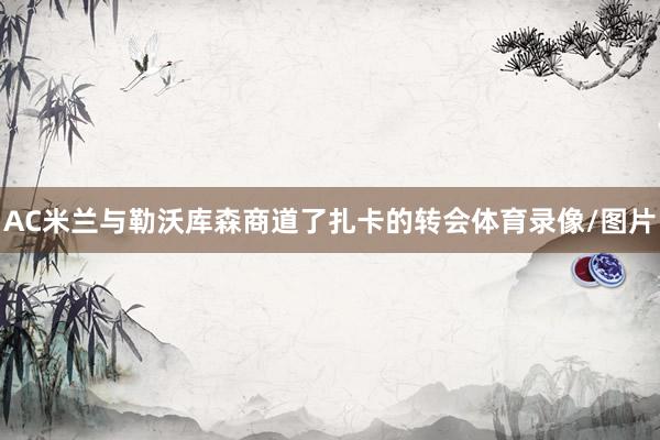 AC米兰与勒沃库森商道了扎卡的转会体育录像/图片