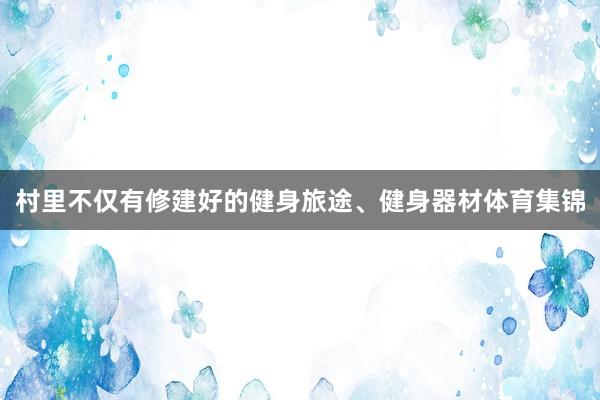 村里不仅有修建好的健身旅途、健身器材体育集锦
