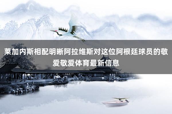 莱加内斯相配明晰阿拉维斯对这位阿根廷球员的敬爱敬爱体育最新信息