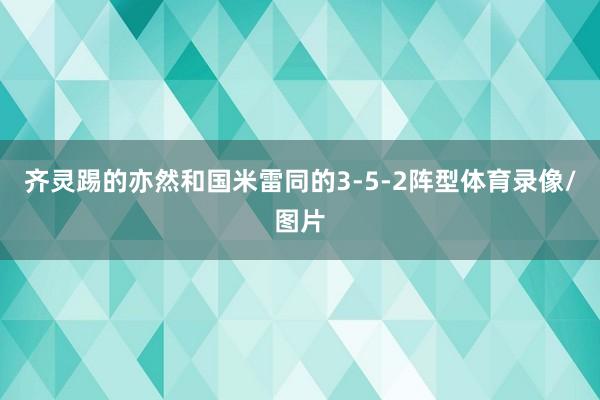 齐灵踢的亦然和国米雷同的3-5-2阵型体育录像/图片