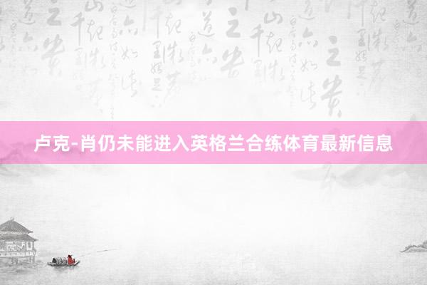 卢克-肖仍未能进入英格兰合练体育最新信息