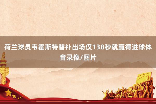 荷兰球员韦霍斯特替补出场仅138秒就赢得进球体育录像/图片