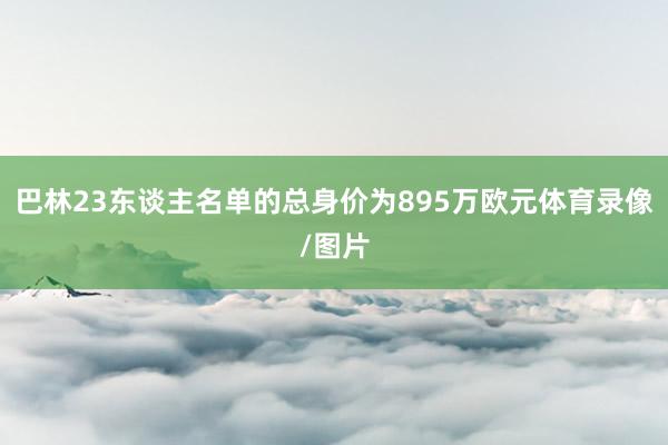巴林23东谈主名单的总身价为895万欧元体育录像/图片