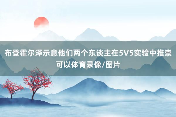 布登霍尔泽示意他们两个东谈主在5V5实验中推崇可以体育录像/图片