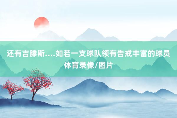 还有吉滕斯....如若一支球队领有告戒丰富的球员体育录像/图片