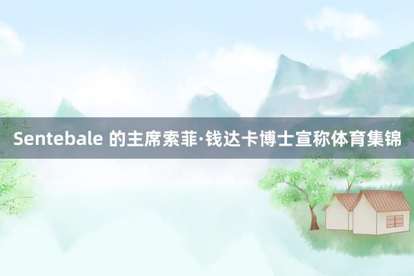 Sentebale 的主席索菲·钱达卡博士宣称体育集锦